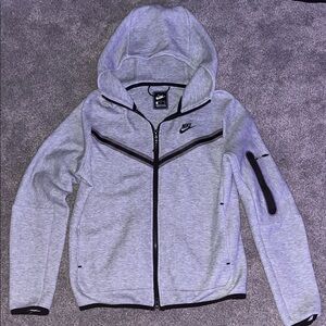 Nike Tech Gray Zip-Up Hoodie